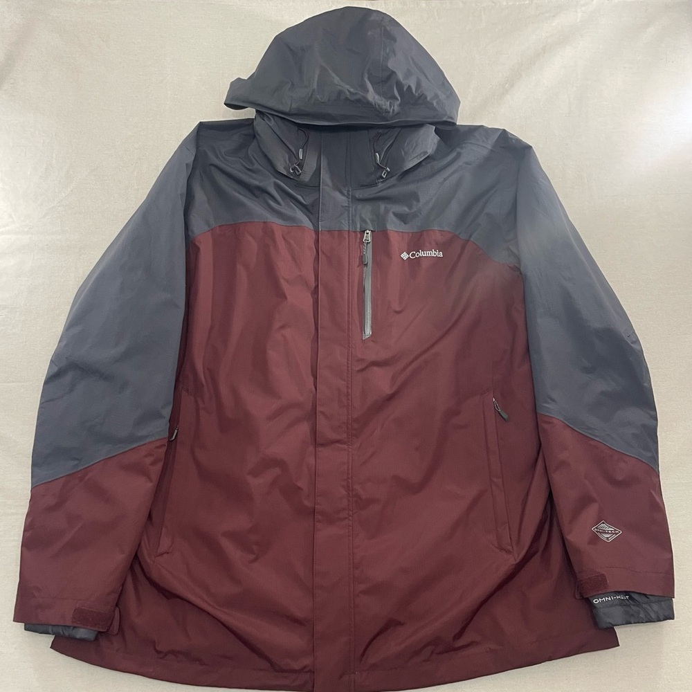 Columbia Whirlibird Interchange 3 in 1 Jacket Mens Omni Tech Omni Heat Hooded